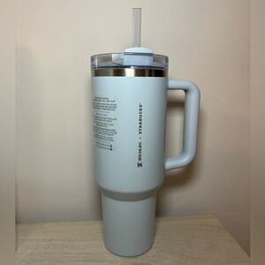 Stanley and Starbucks Sky Blue 40 Ounce Tumbler Cup NWT Spring 2024